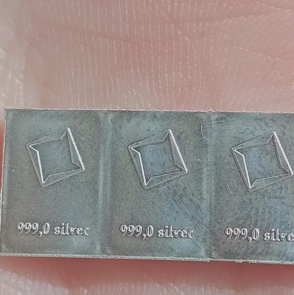 3x 1g Valcambi Suisse Silver Bars Specialty bars tear apart bartering si… - Picture 3 of 9